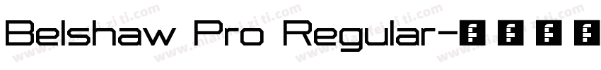 Belshaw Pro Regular字体转换